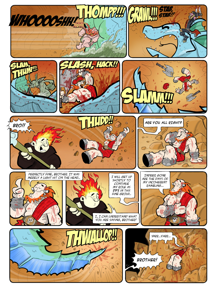 Teh Gladiators Webcomic: A Watery Friend in Need, is A Friend Indeed