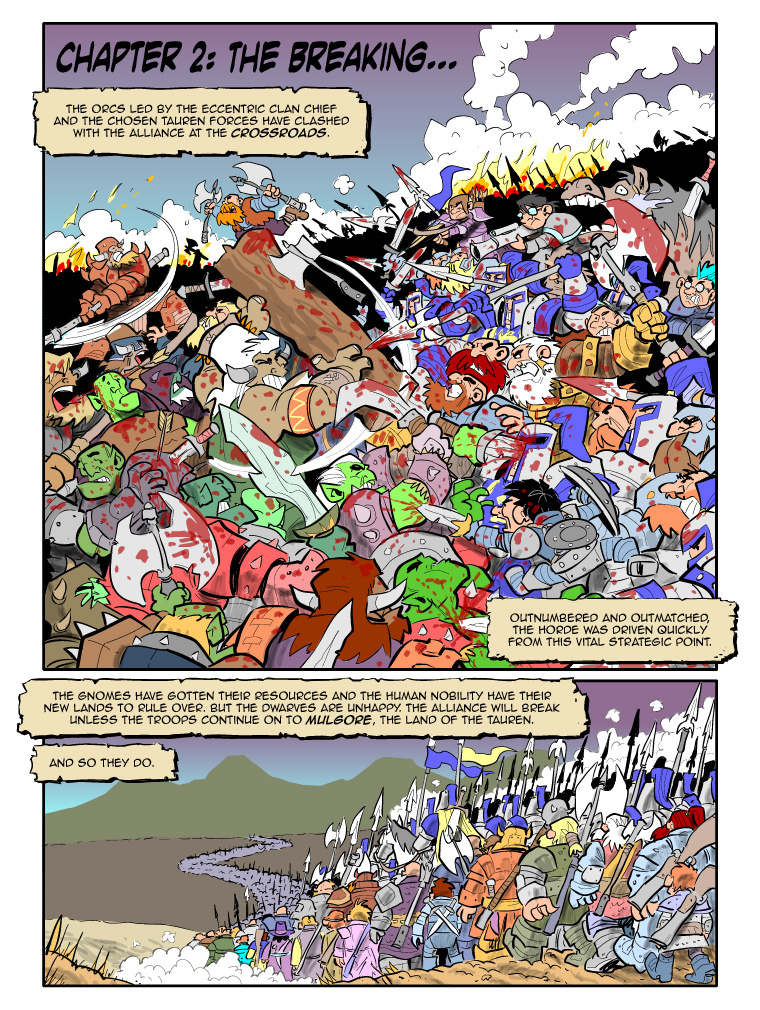 Teh Gladiators Webcomic: A Massive Battle Afoot