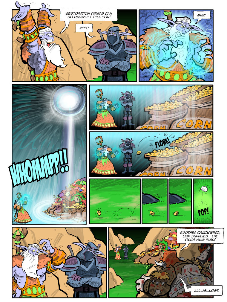 Teh Gladiators Webcomic: Behold! The Awesome Power of Moonfire!