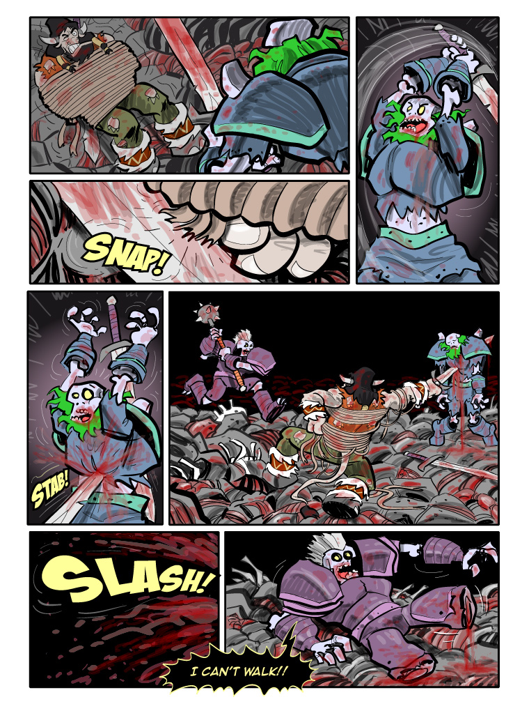 Teh Gladiators Webcomic: All's Fair in Death and Stabbing