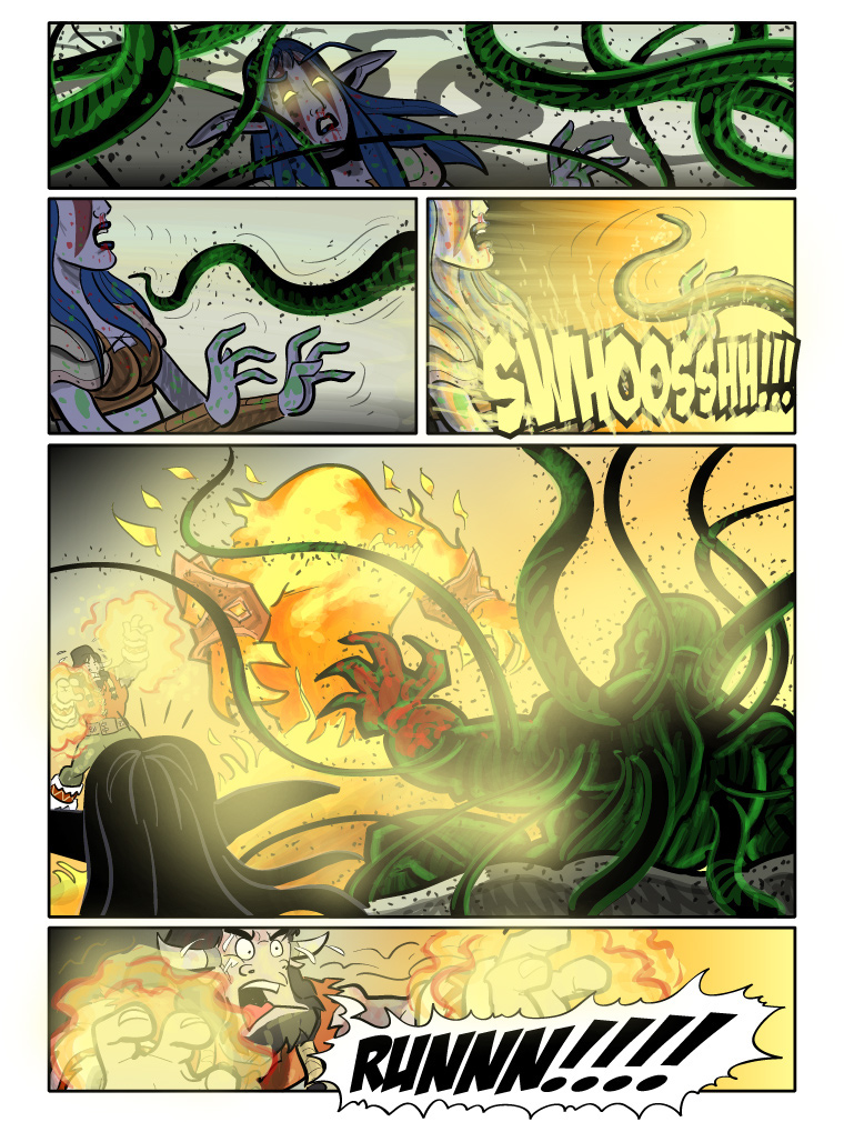 Teh Gladiators Webcomic: Elemental to the Rescue!