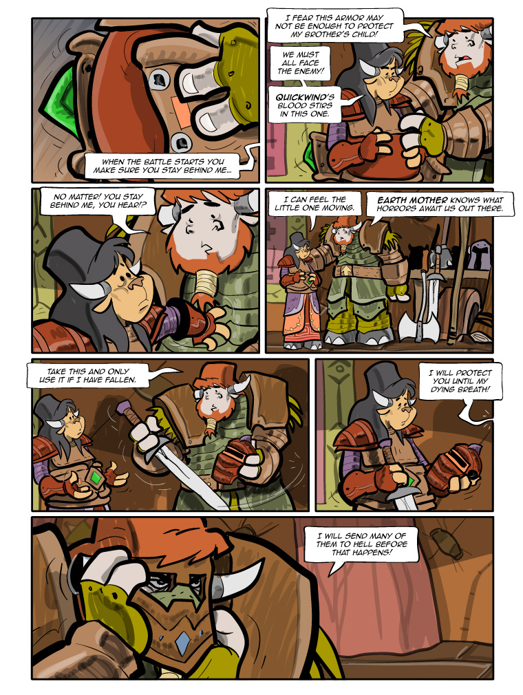 Teh Gladiators Webcomic: The Bulls Go Into Battle!