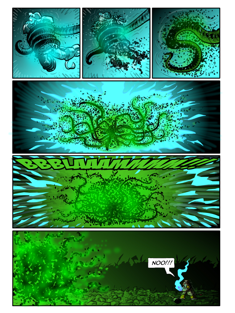 Teh Gladiators Webcomic: He Hit Him, But Was It Enough?