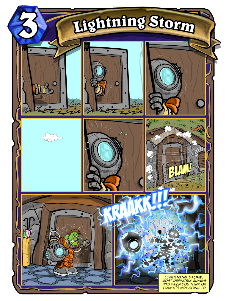 Teh Gladiators Webcomic: That Dreaded Shaman Card