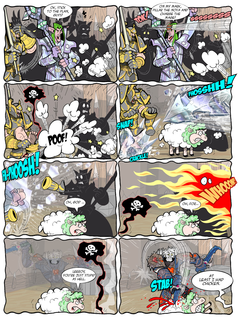 Teh Gladiators Webcomic: Well at Least He Had Chicken