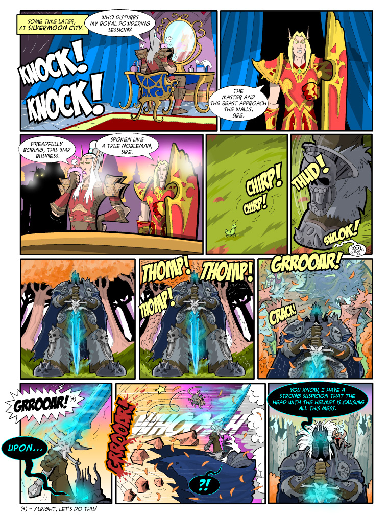 Teh Gladiators Webcomic: The Beast's Been... Leeroy'd?